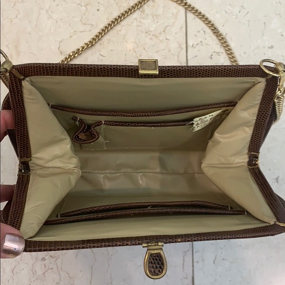Vintage genuine lizard purse - Picture 3 of 9